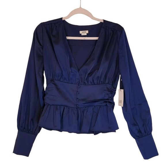 Host Pick!!! 💕🎀 Jason Wu NWT deep V-neck poplin babydoll top - Picture 1 of 10